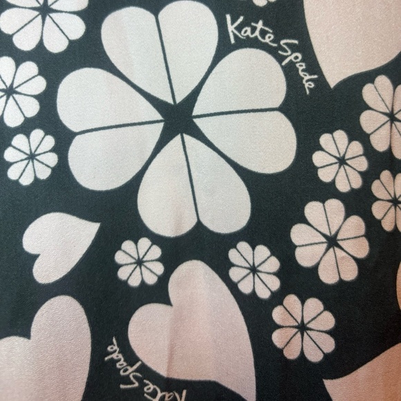 Kate Spade Spade Clover Hearts Caftan pink black coverup dress tunic - Picture 10 of 16